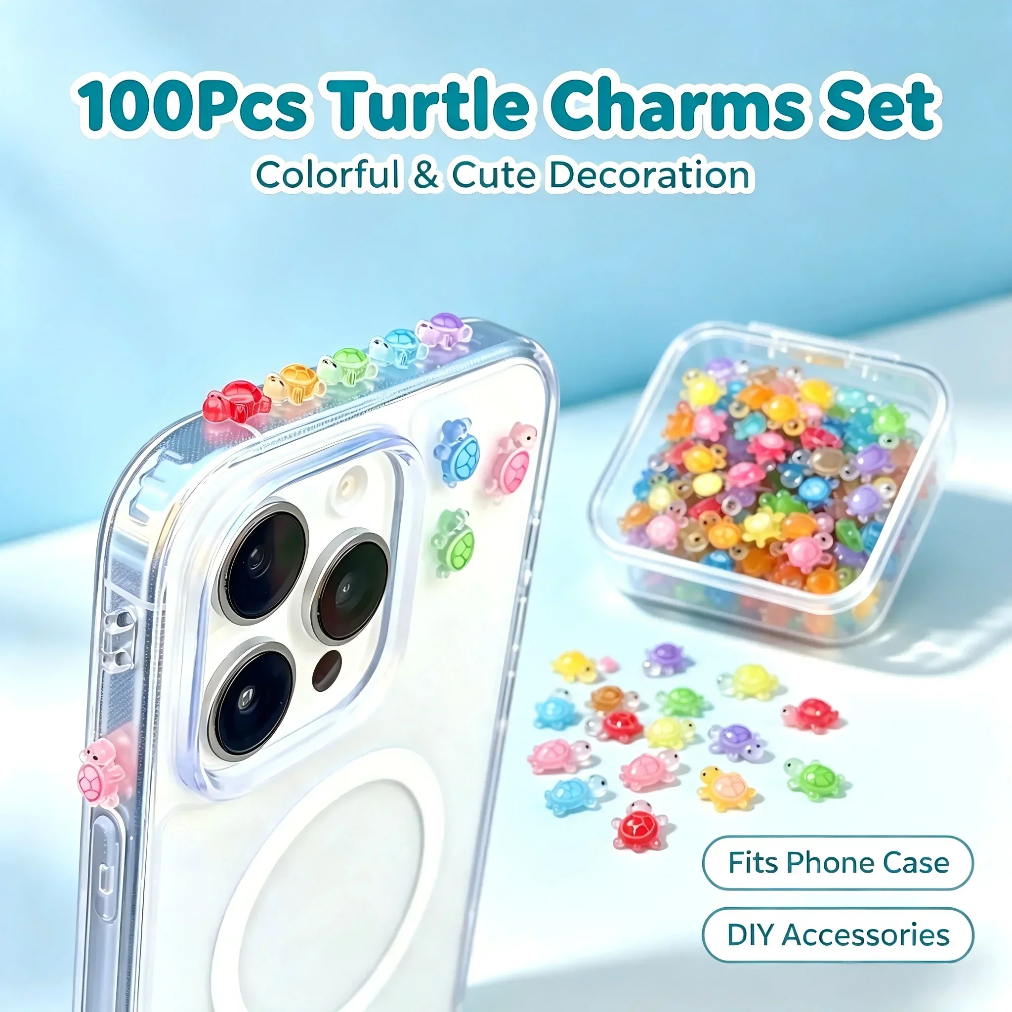 100Pcs/ Lucky Turtle Resin Cha - огляд і ціна Crafting Resin